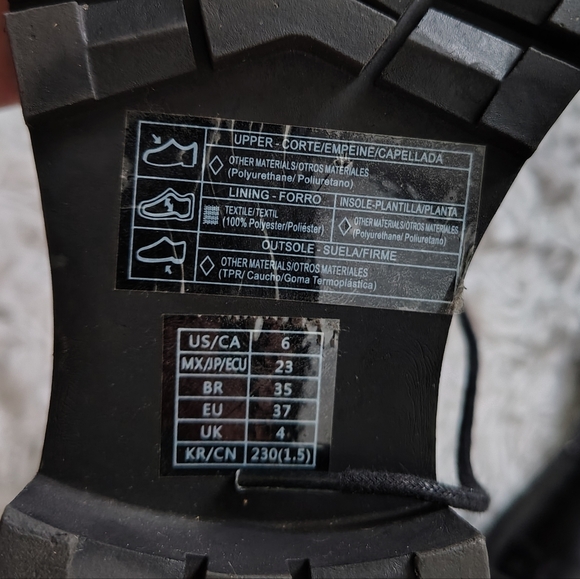 Forever 21 Women's Size 6 Black Combat boots - Picture 9 of 15